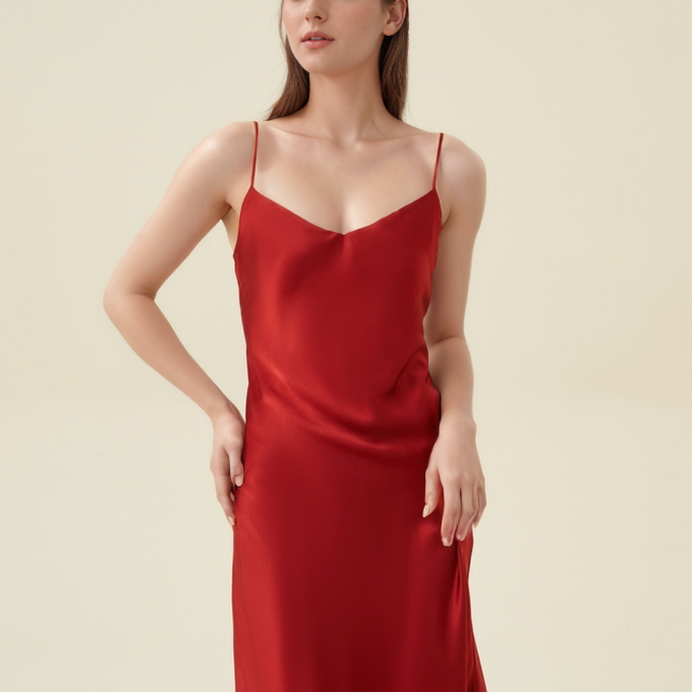 
                  
                    Heavy Weight Silk Slip Dress
                  
                