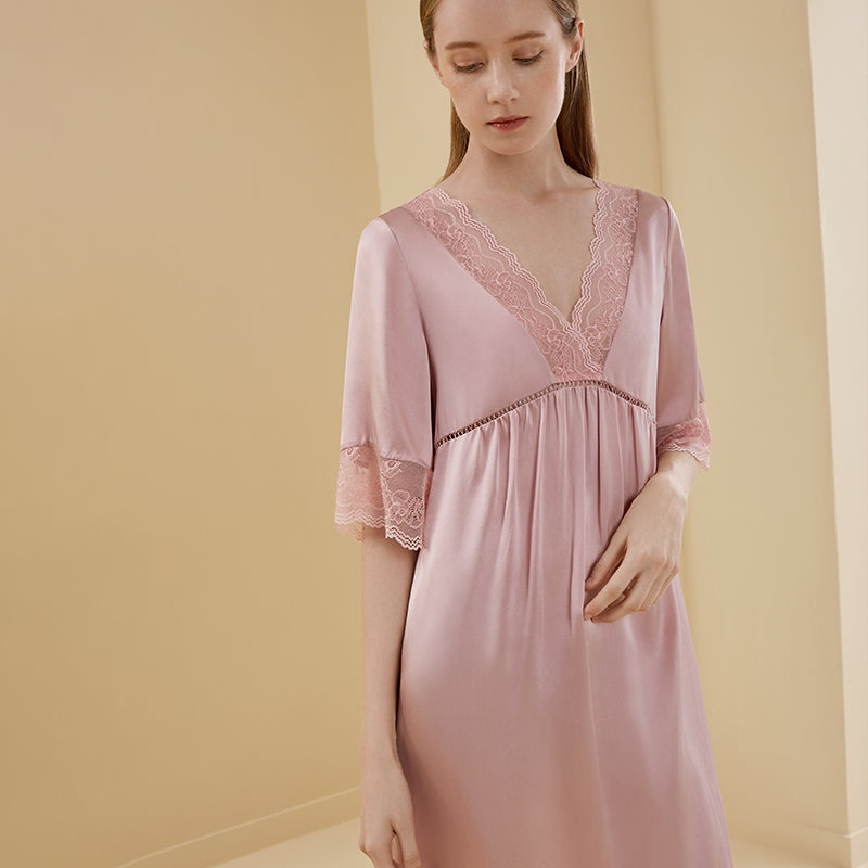 
                  
                    Lace Silk Joint   Night Dress
                  
                