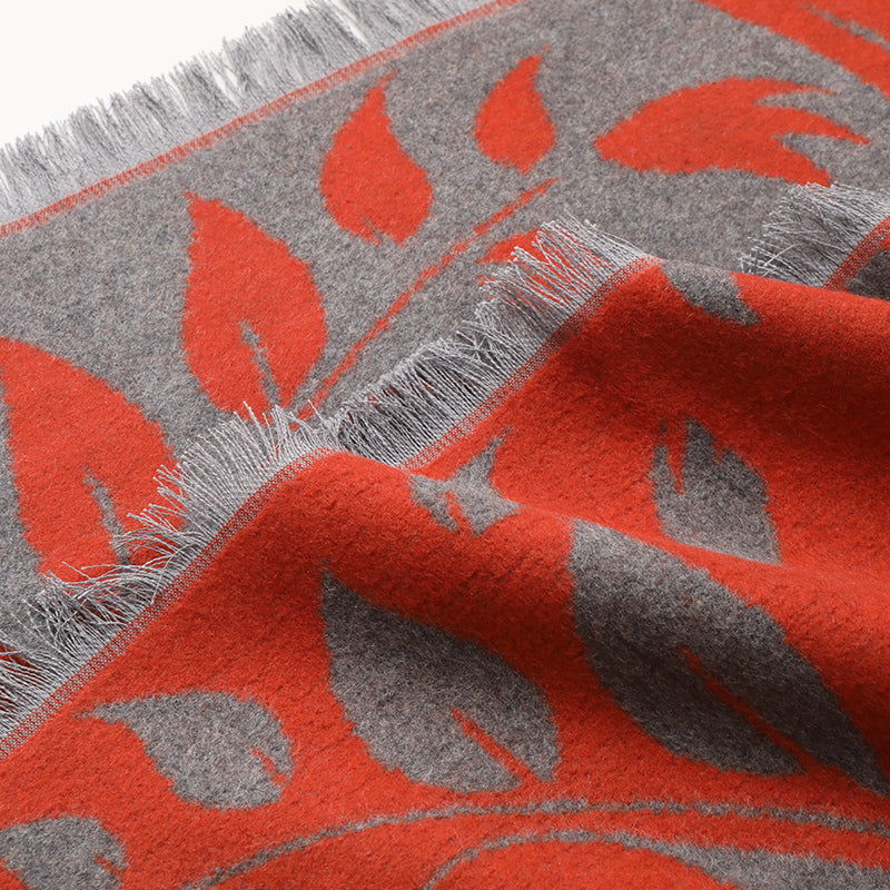 Silk Suede Jacquard Scarf