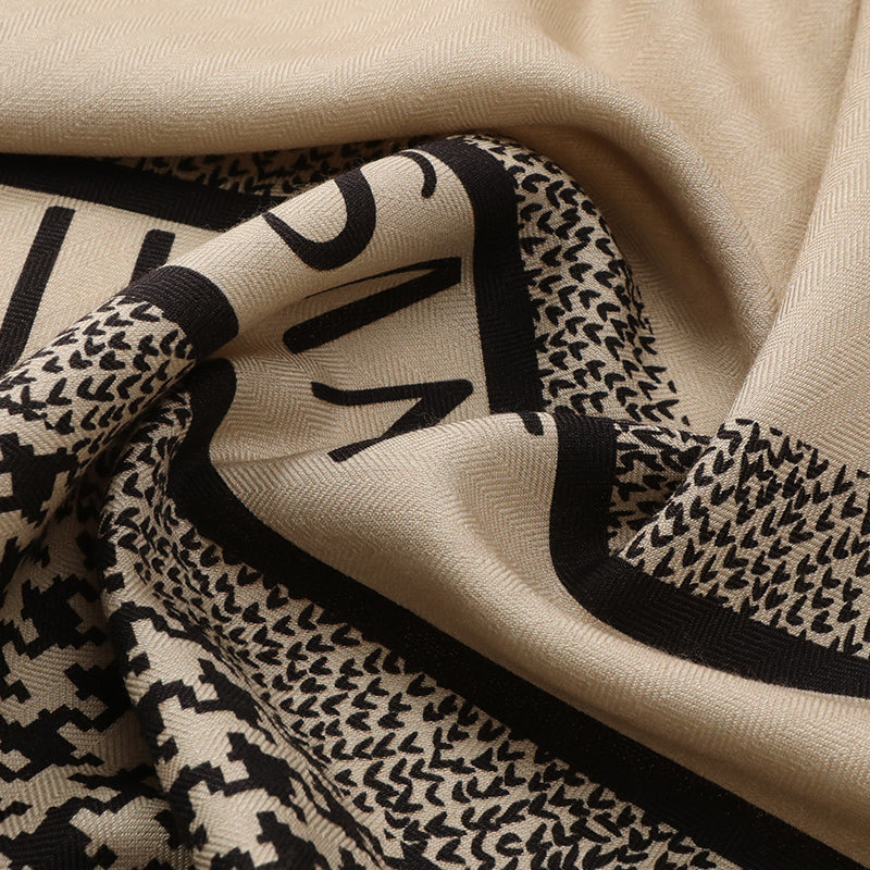 
                  
                    Silk Cashmere Two-Sided Print  Square Scarf
                  
                