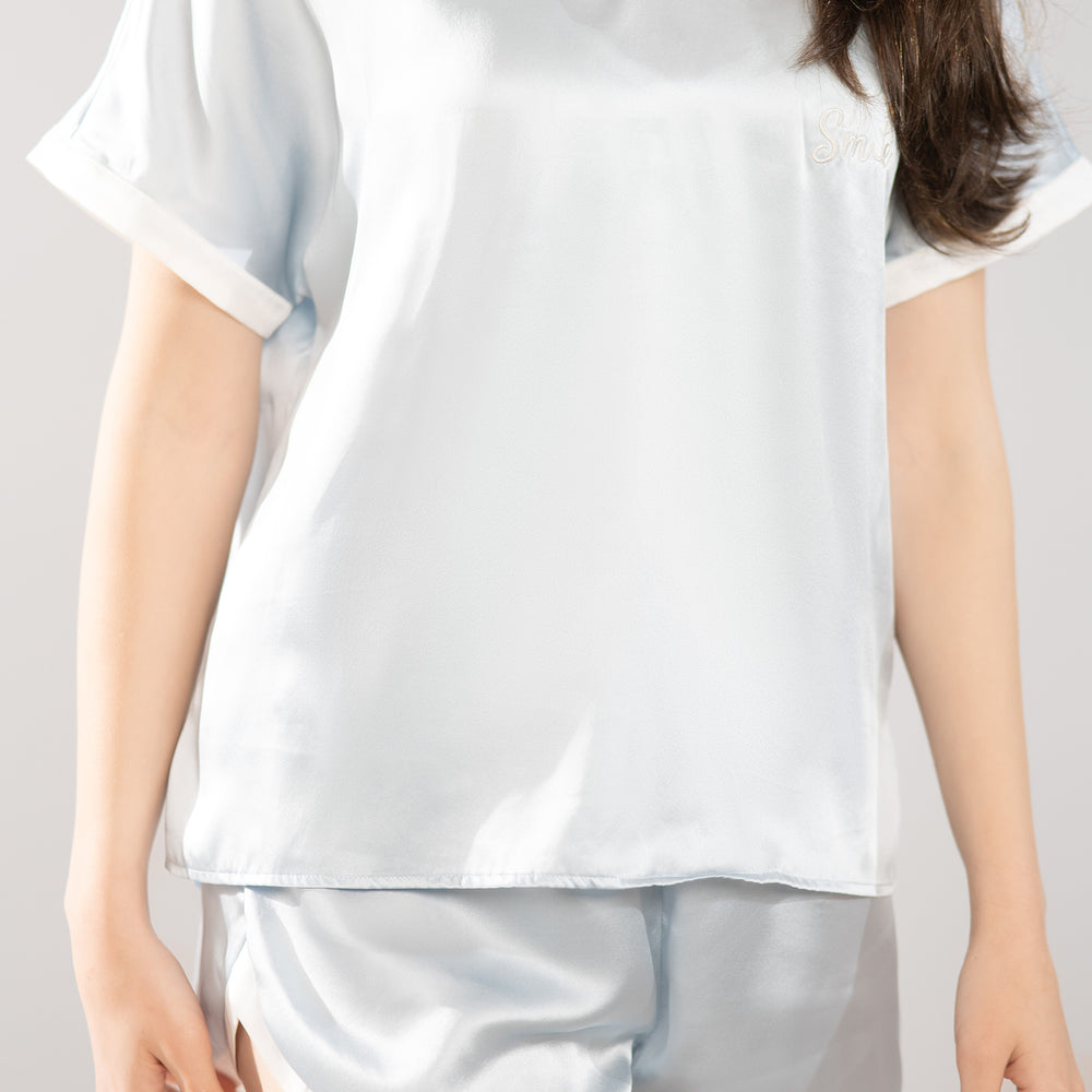 
                  
                    Silk Short Sleeve  Pajama Set
                  
                