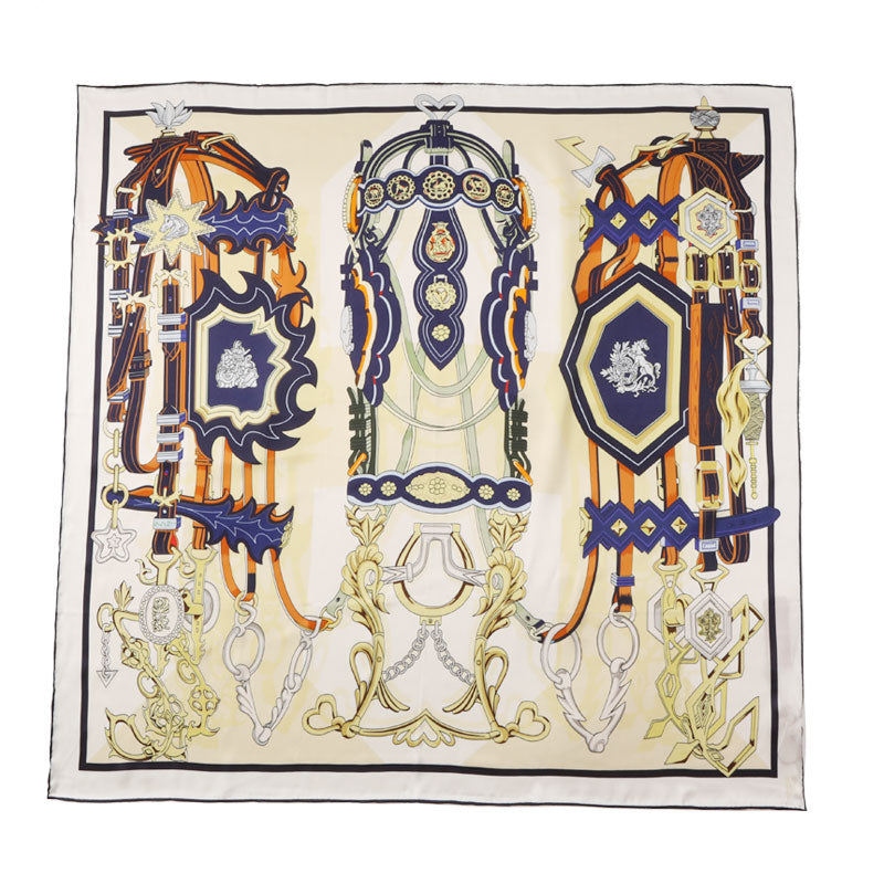 
                  
                    Classical European style Print Silk Charmeuse Square Scarf
                  
                